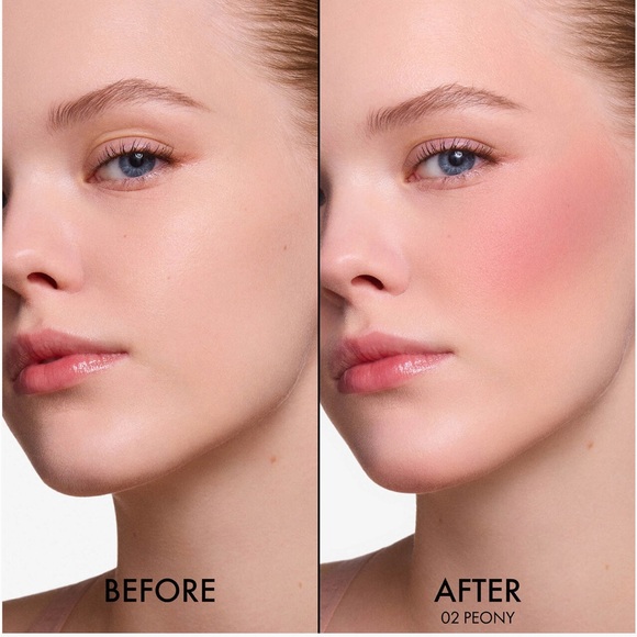 Dior Forever Blush Soft Filter02 Peony, rouge lipstick, mascara - Picture 4 of 11